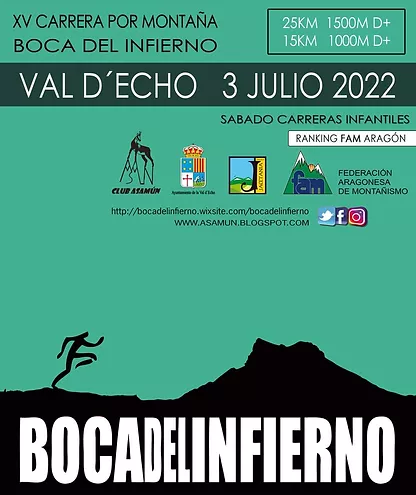 CARRERA BOCA DEL INFIERNO 2022 EN VALLE DE HECHO. 03.07.2022