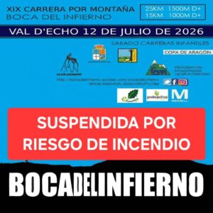 Cancelada la XIX edición de la Boca del Infierno por riesgo de incendios