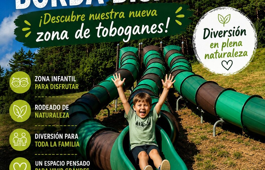 ¡NOVEDAD 2026! Nueva zona de toboganes en el Valle de Hecho, camping ideal para niños